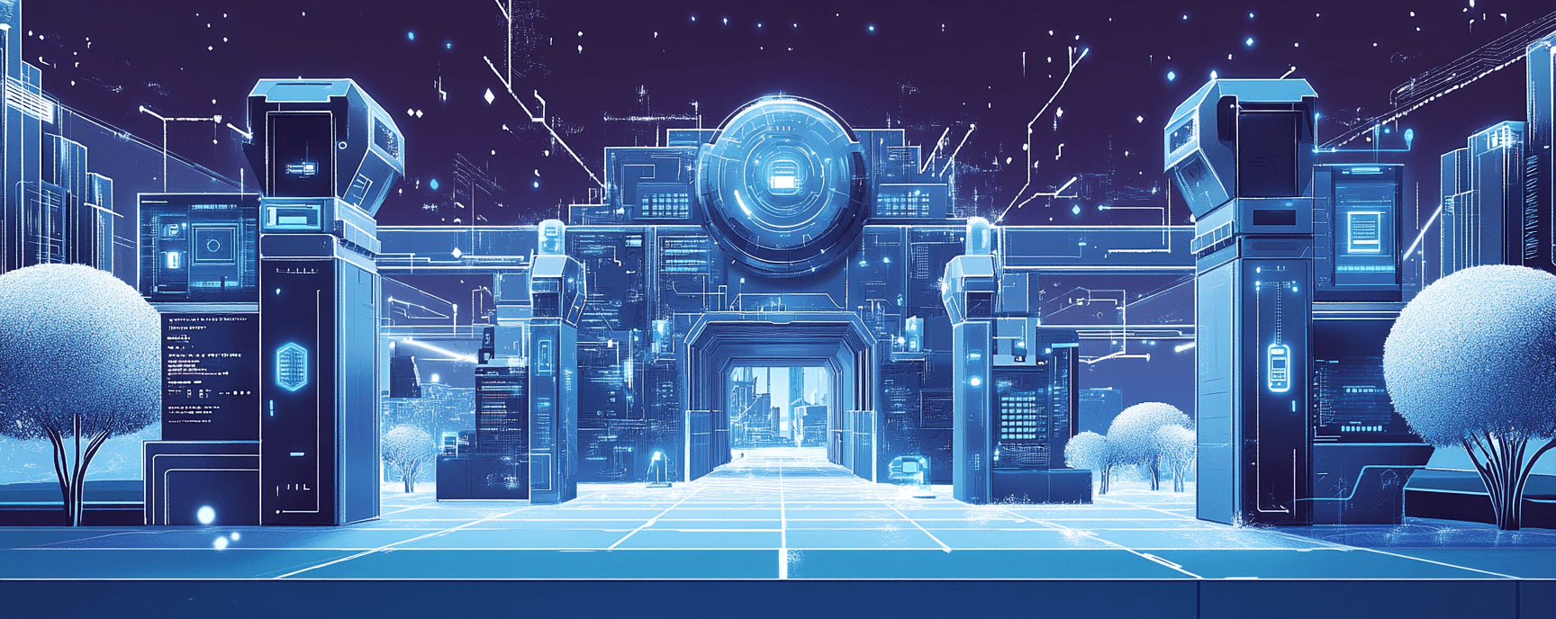 AI-generated image depicting Zero Trust as a fortified environment