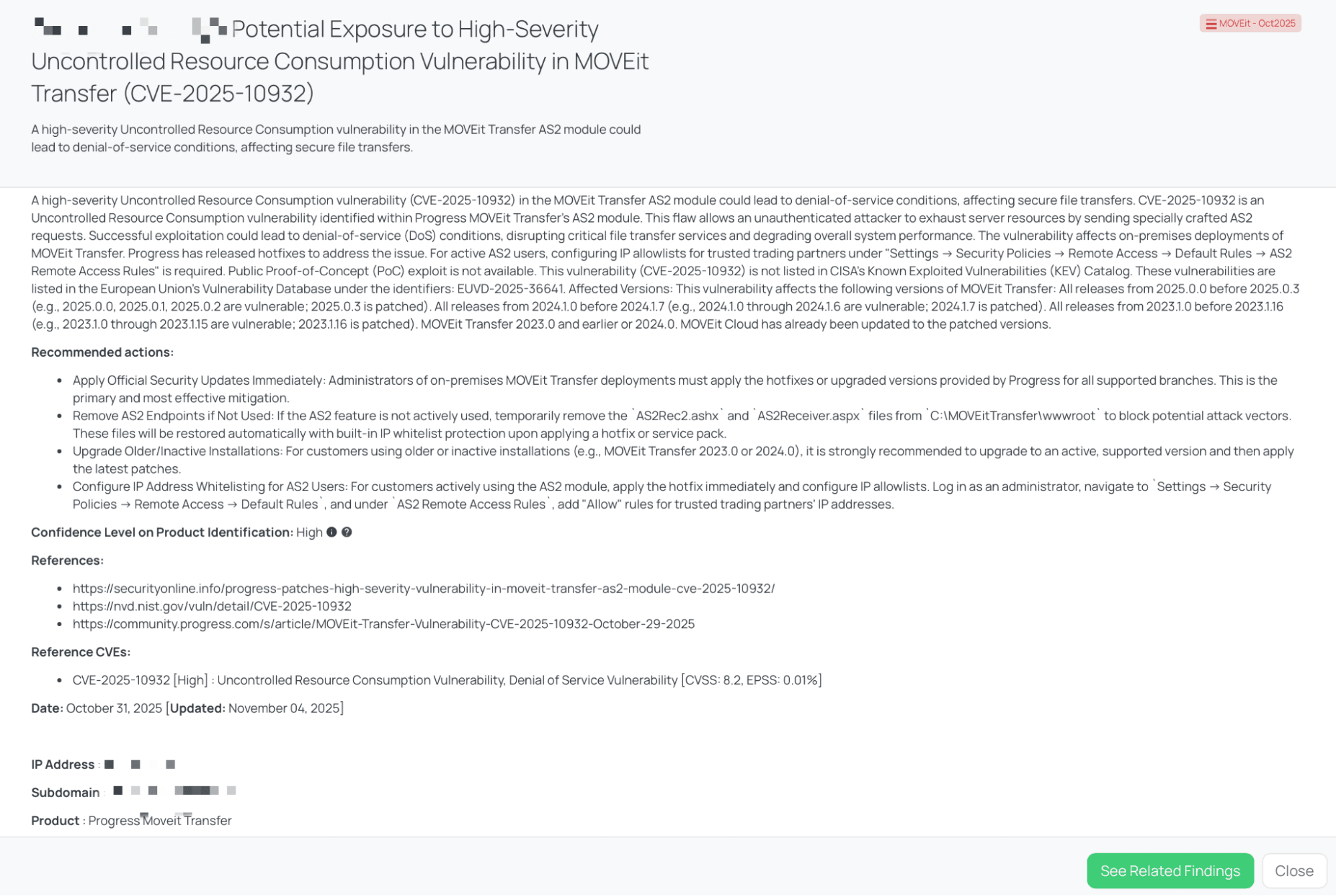 Black Kite’s MOVEit - Oct2025 FocusTag™ details critical insights on the event for TPRM professionals.