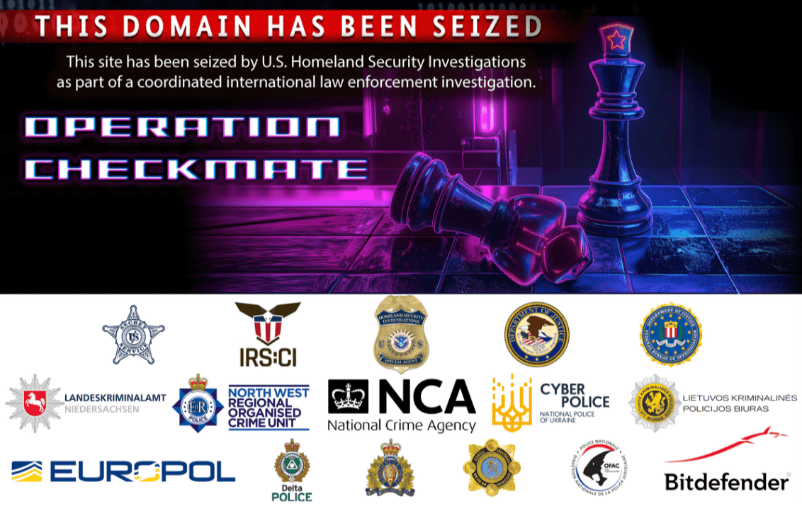 law enforcement agencies affected by the domain seize