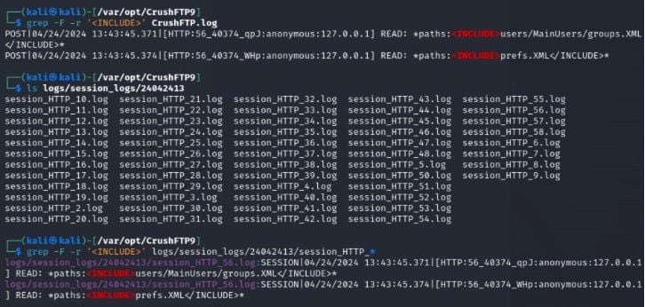 Check if there is a suspicious IP.