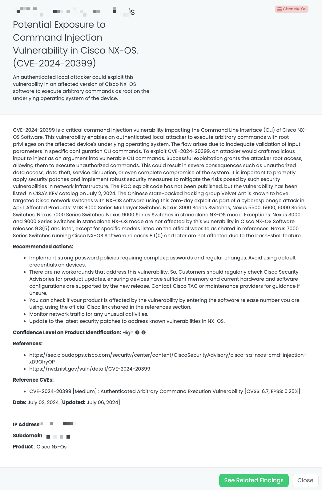 Black Kite’s Cisco NX-OS FocusTagTM details critical insights on the event for TPRM professionals.