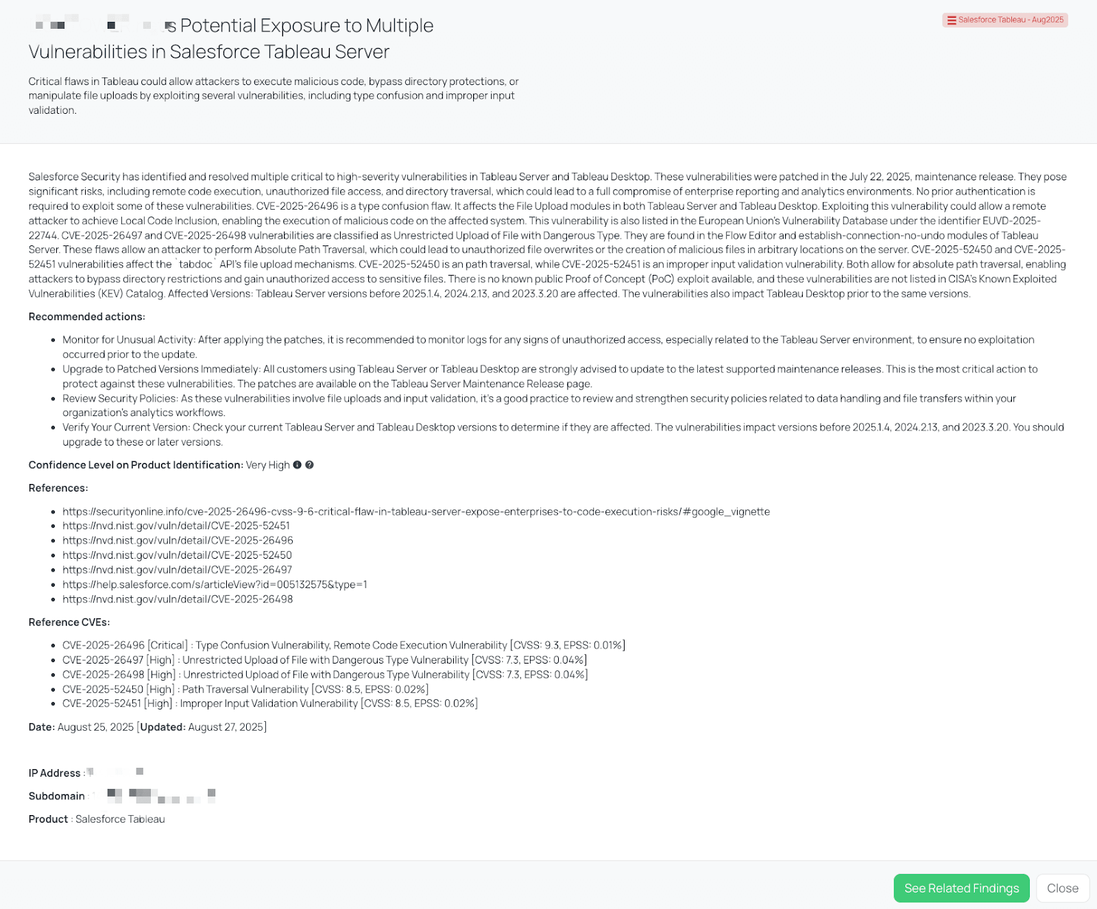 Black Kite’s Salesforce Tableau – Aug2025 FocusTagTM details critical insights on the event for TPRM professionals.