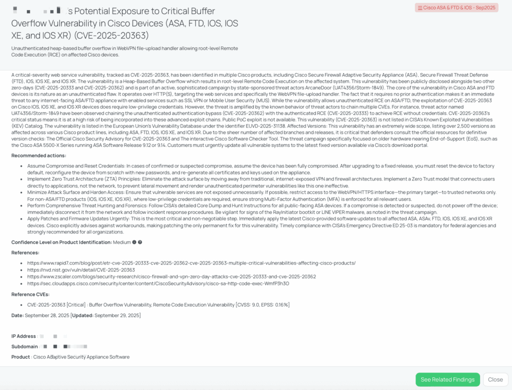 Black Kite’s Cisco ASA & FTD & IOS – Sep2025 FocusTagTM details critical insights on the event for TPRM professionals.