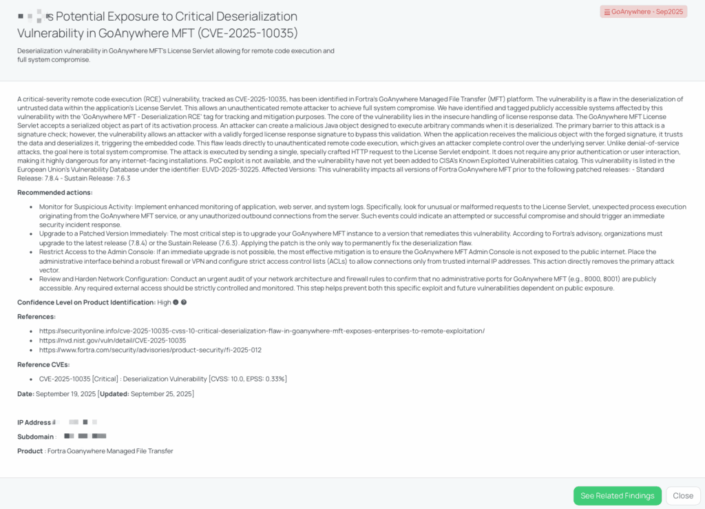 Black Kite’s GoAnywhere – Sep2025 FocusTagTM details critical insights on the event for TPRM professionals.