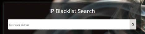 IP blacklist search