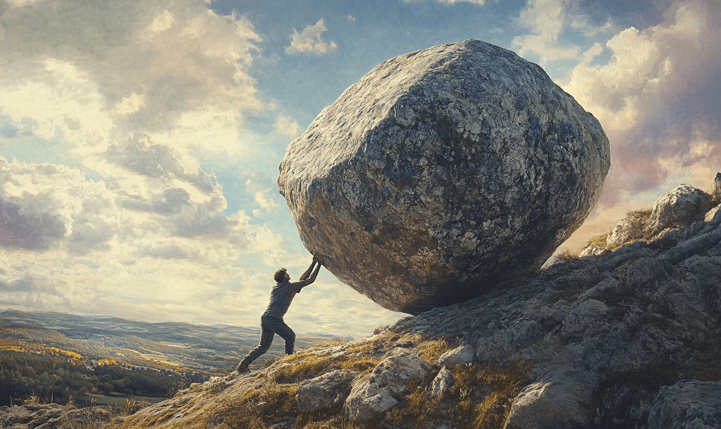 AI-generated image depicting cyber resilience as an ongoing task