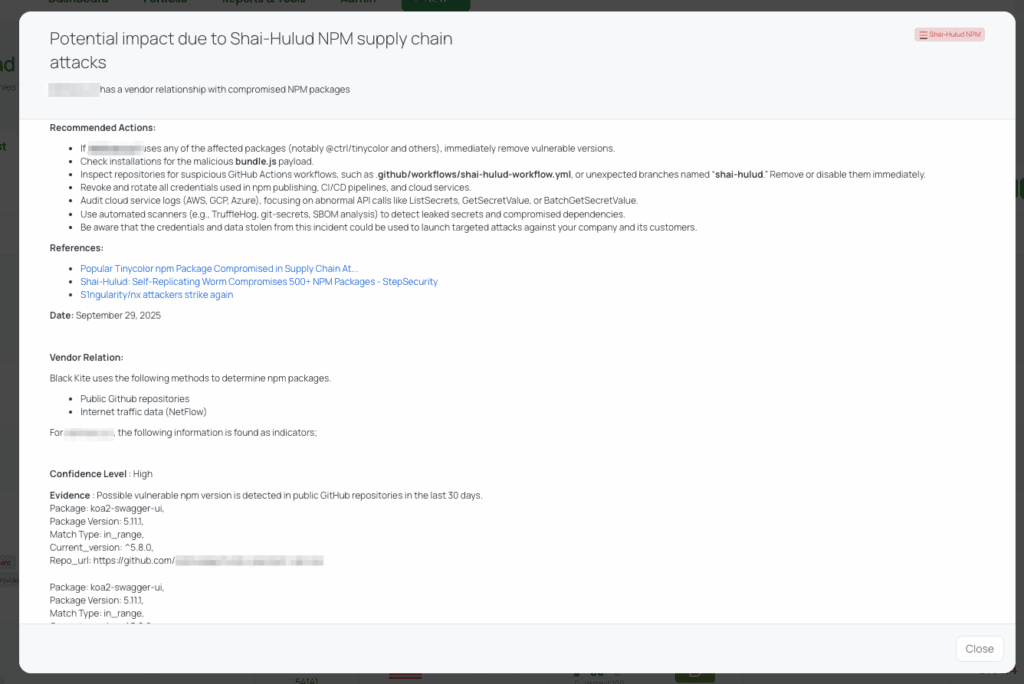 Black Kite’s Shai-Hulud NPM FocusTag™ details critical insights on the event for TPRM professionals.