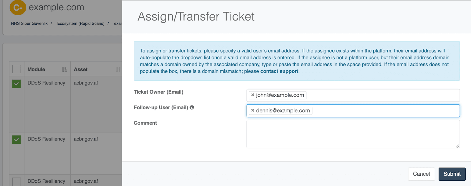 transfer ticket