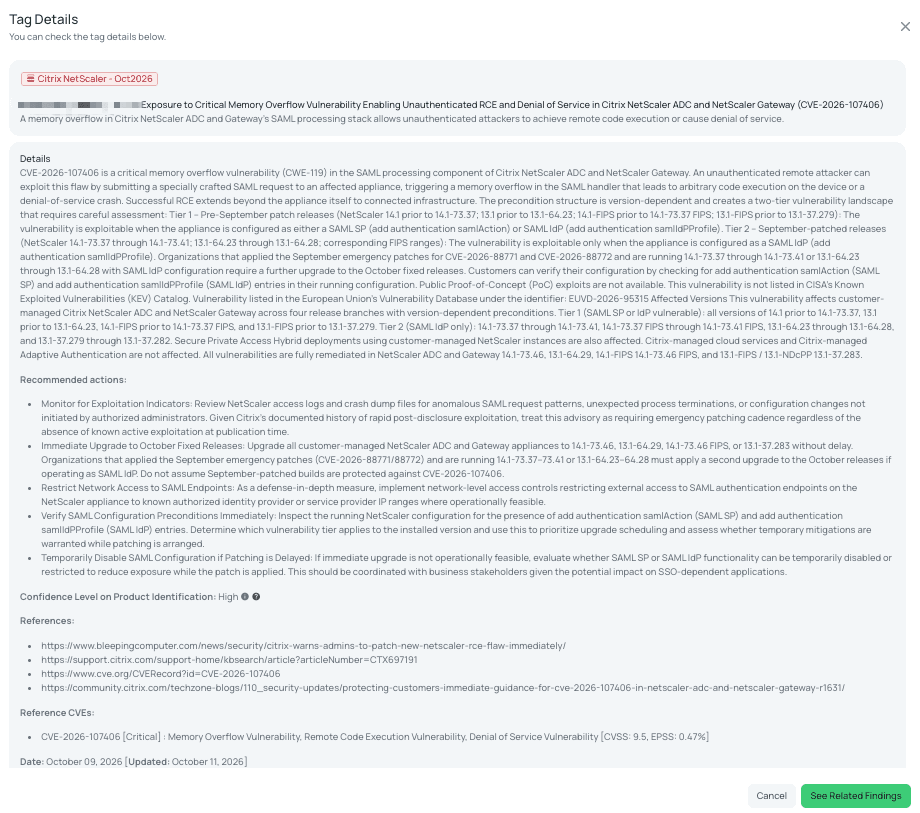 Black Kite's Citrix NetScaler - Oct2026 FocusTag details critical insights for TPRM professionals