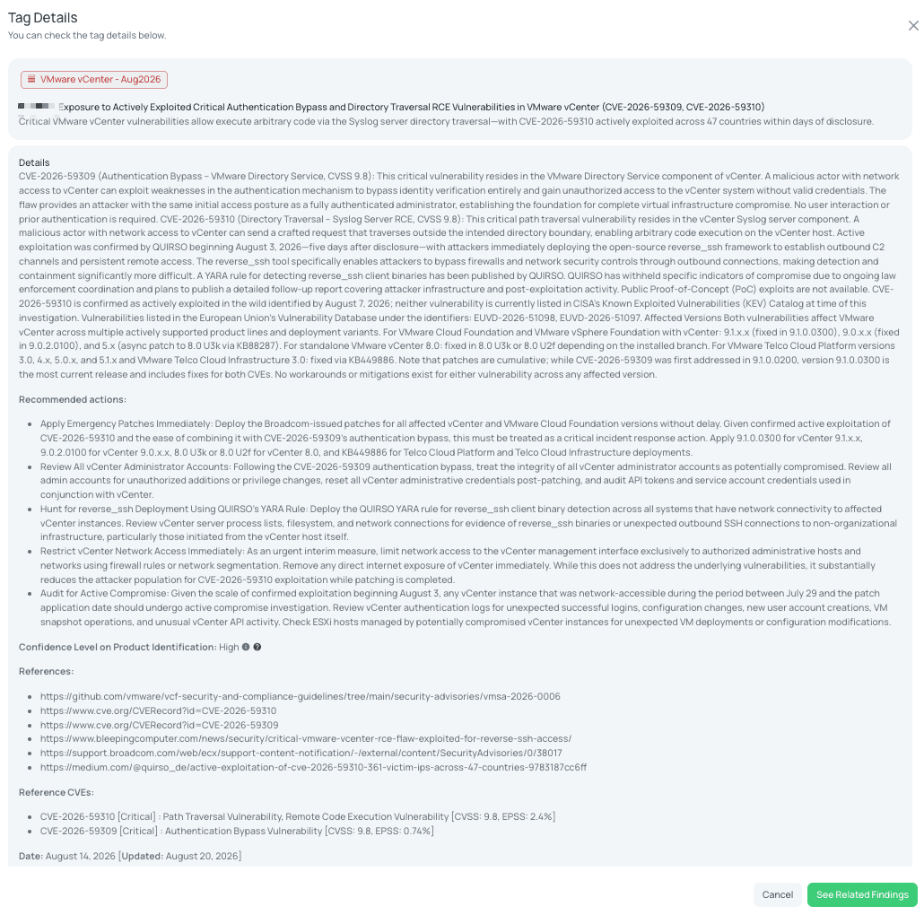 Black Kite's VMware vCenter - Aug2026 FocusTag® details critical insights on the event for TPRM professionals.