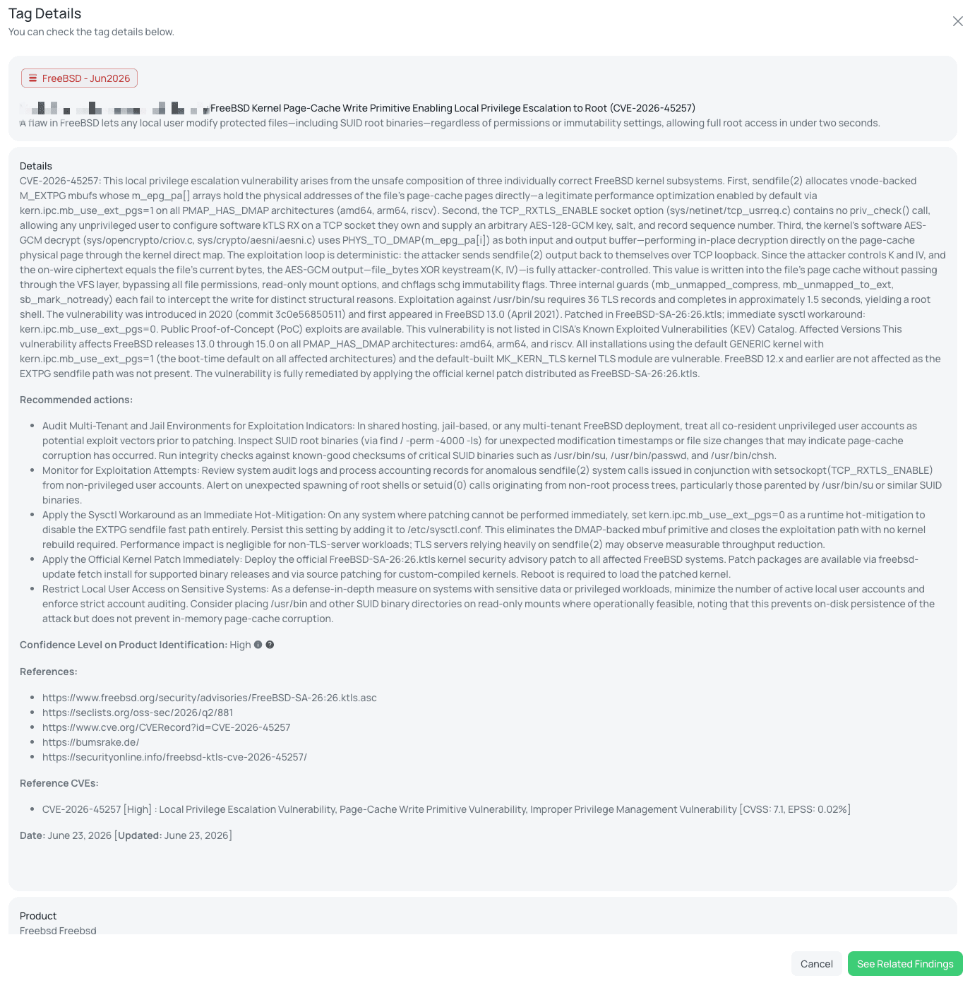 Black Kite's FreeBSD - Jun2026 FocusTag® details critical insights on the event for TPRM professionals.