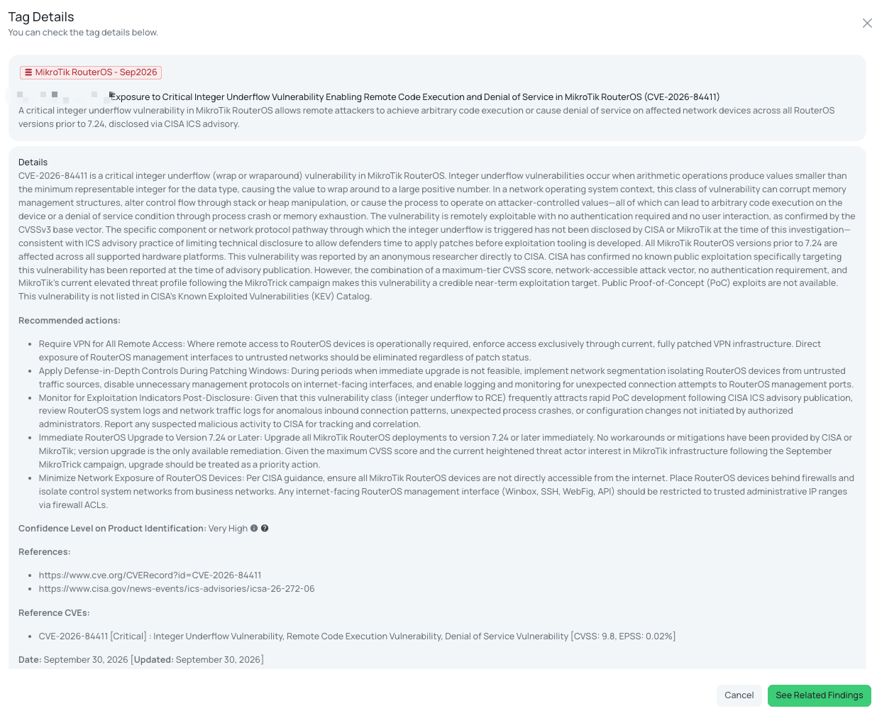 Black Kite's MikroTik RouterOS FocusTag details critical insights for TPRM professionals