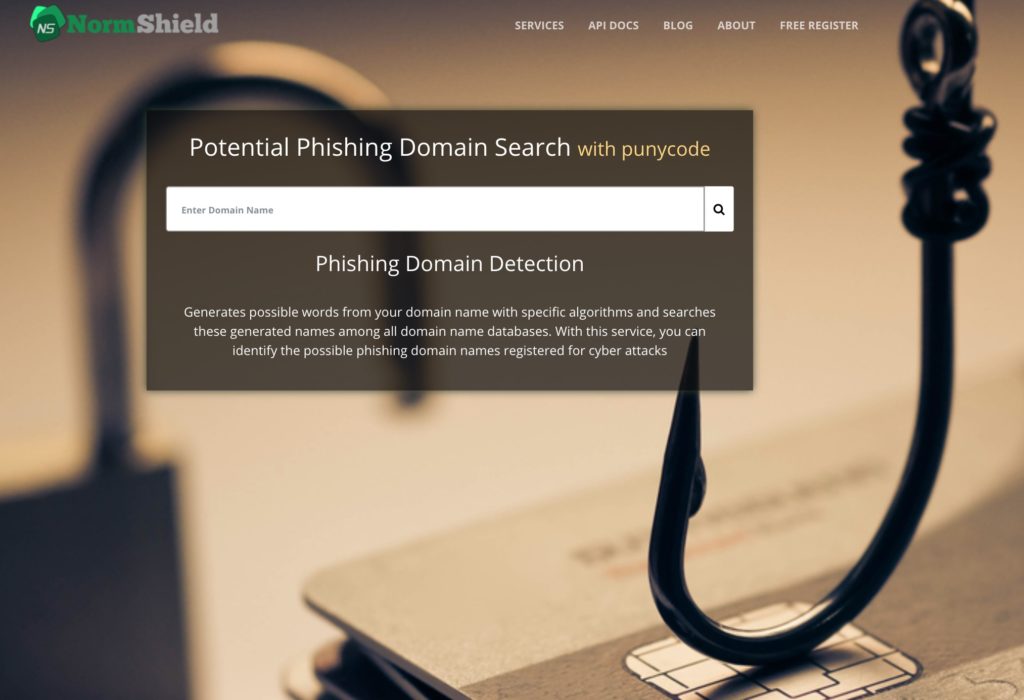 potential phishing domain search