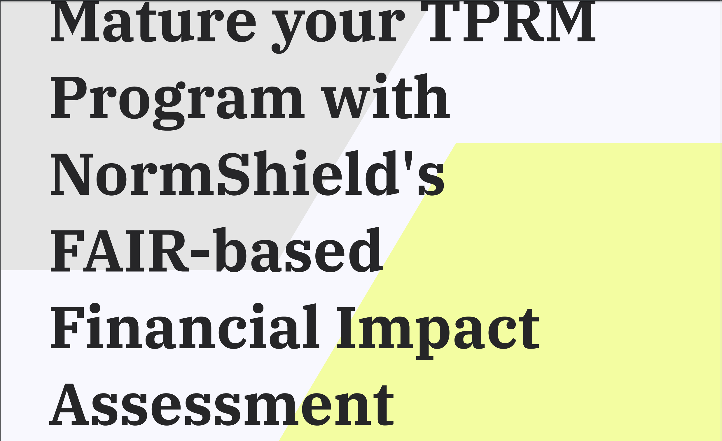 Mature your TPRM Program with Black Kite’s FAIR-based Financial Impact Assessment